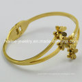 Fashion Jewelry Bangle Stainless Steel Flower Bangle Bracelet